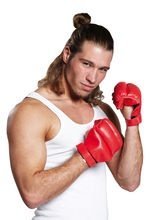 Boxhandschuhe Boxer rot