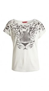 Boxy Shirt mit Leo-Print