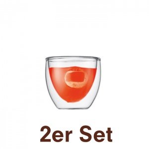 bodum PAVINA Glas 2er Set 0.08 Liter