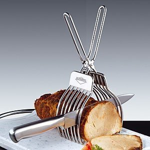Bratenzange / Schneide-Hilfe aus Edelsta