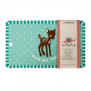 Brettchen Bleib mir treu türkis