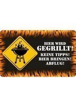 Brettchen Hier wird gegrillt!