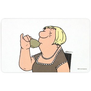 Brettchen Loriot `Frau`