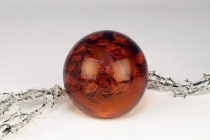 Briefbeschwerer amber Ø12cm