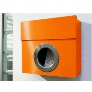 Briefkasten Letterman orange 506avon Rad
