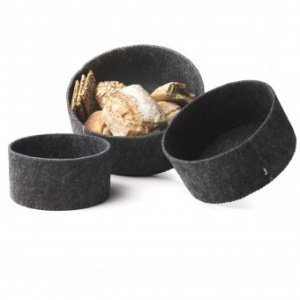 Brotkorb 3er Set Felt Bread Basket