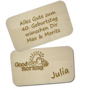 Brotzeitbrettchen mit eigener Gravur