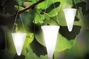 Kegelförmige Solar-Gartenleuchten