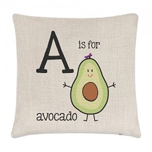 A ist für Avocado Kissen