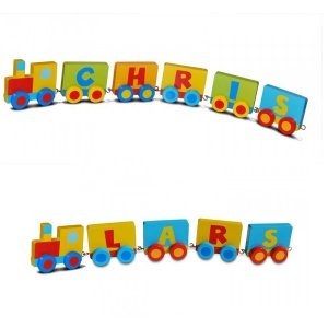 Buchstaben-Zug mit Kindername