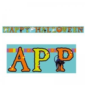 Buchstabengirlande *Halloween-Geister*