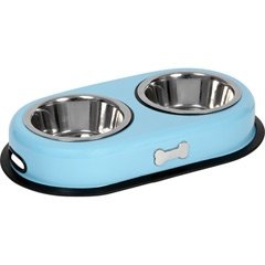 Buckingham Retro Hundenapf 2fach Türkis