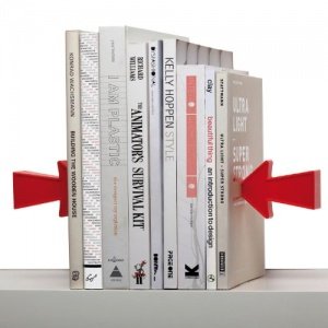 Bücherstütze "Schwebende Pfeile" (2er Set)