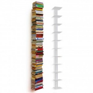 Bücherturm für 1,80m Bücher weiß