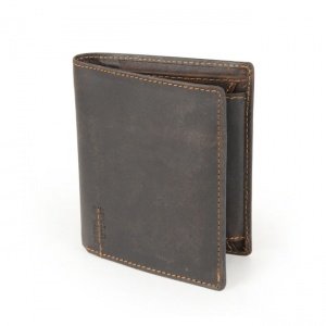 Büffelleder-Geldbörse Hochformat