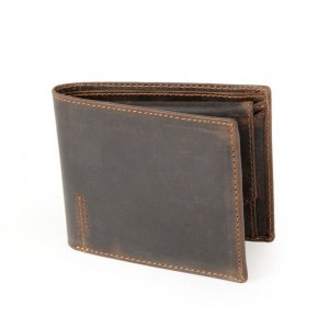 Büffelleder-Geldbörse Querformat