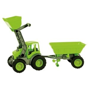 Bulldozer mit Anhänger