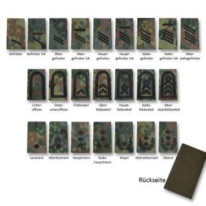 Bundeswehr Rangabzeichen Heer mit KLETT 