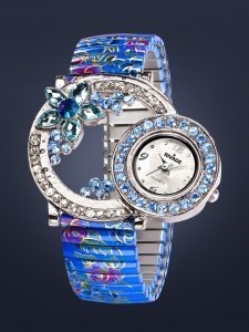 Bunte Damen-Quarzuhr