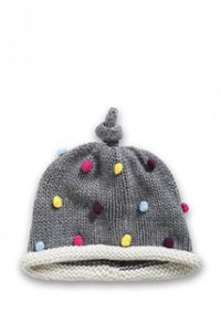 Bunte Strickmütze aus weichem Woll-Blend
