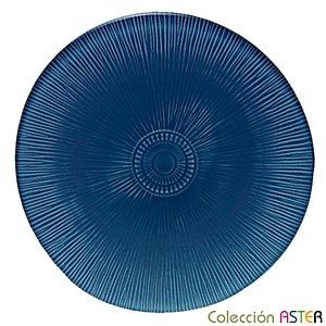 Bunter Speise-Teller aus Glas ´Aster´, B