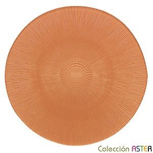 Bunter Speise-Teller aus Glas ´Aster´, O