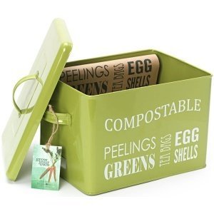 Burgon & Ball Kompostbehälter, grün