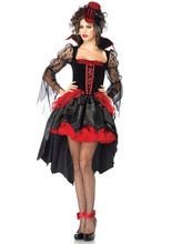 Burlesque Vampirin Halloween Damen Kostü