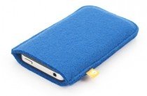 Burning Love Feltpouch iPhone 5 5S Blau
