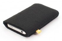 Burning Love Feltpouch iPhone 5 Schwarz