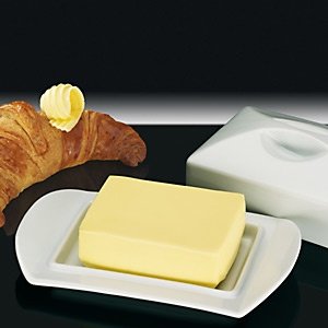 Butter-Dose ´Paris´ aus Porzellan für 1/