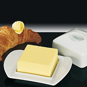 Butter-Dose ´Paris´ aus Porzellan für 1/