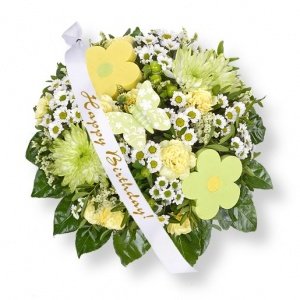 Butterfly und Schleife: Happy Birthday!