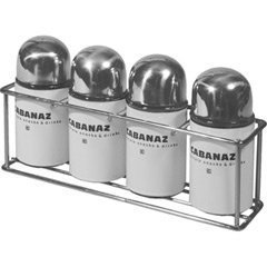 Cabanaz Gewürzstreuer Weiß (4er Set)