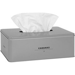 Cabanaz Taschentücher Box Silber