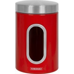 Cabanaz Vorratsdose mit Sichtfenster Rot