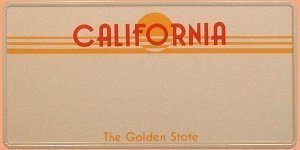 California Licenseplate personalisiert