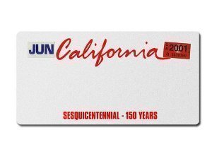 California US Deko Autoschild mit indivi