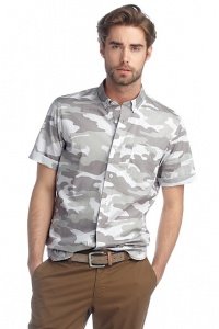 Camouflage Baumwollhemd