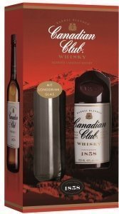 Canadian Club in Geschenkpackung mit Gla