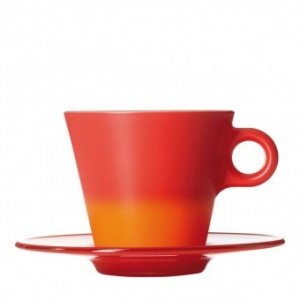 Cappuccino-Set Ooh! Magico... rot