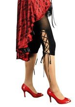 Capri-Leggins mit Schnürung schwarz