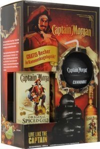 Captain Morgan Spiced Gold mit Trinkbech