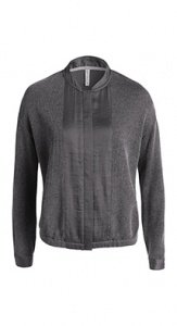 Cardigan aus Satin/Strick