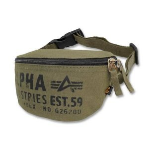 Cargo Canvas Waist Bag oliv