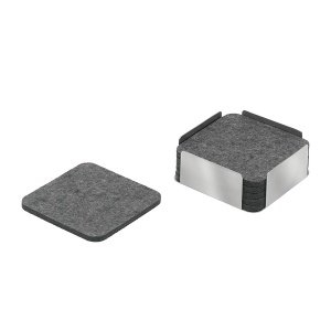 Carl Mertens Filzuntersetzer grau 6 Stck