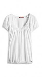 Carmen-Shirt mit Häkelspitze