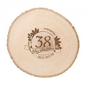 Baumscheibe mit Gravur