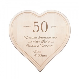 Casa Vivente Herz Schneidebrett mit Grav