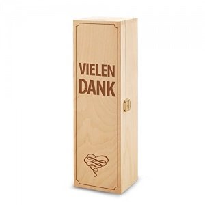 Casa Vivente Weinbox aus Holz mit Gravur